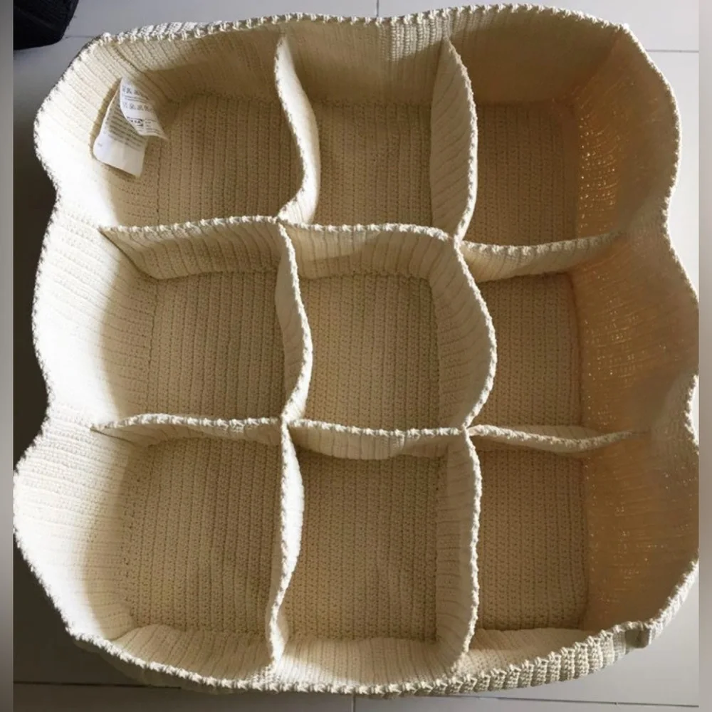 IKEA Komplement Drawer Organizer Ivory Crochet 9-Compartments Storage #0825255B